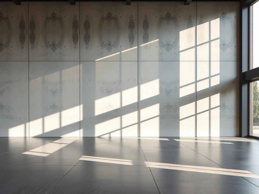 Béton architectural poli